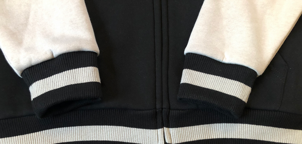 Still Ballin' Signature Zip Through Hoodie - Black/Marl Grey